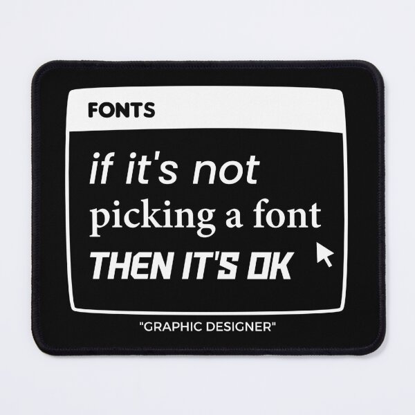 Item preview, Graphic Designer Picking A Font designed and sold by ShreefelDesigns.