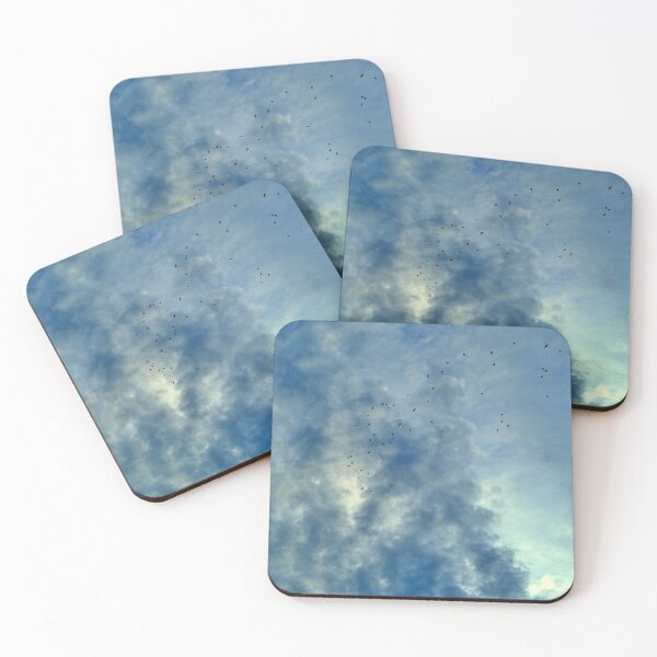 Item preview, Wonderful Blue Cloudy Sky Key of Birds designed and sold by pyzap.