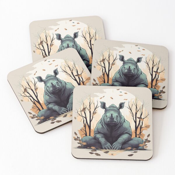 Item preview, Meditating Rhino designed and sold by jenmountainen.