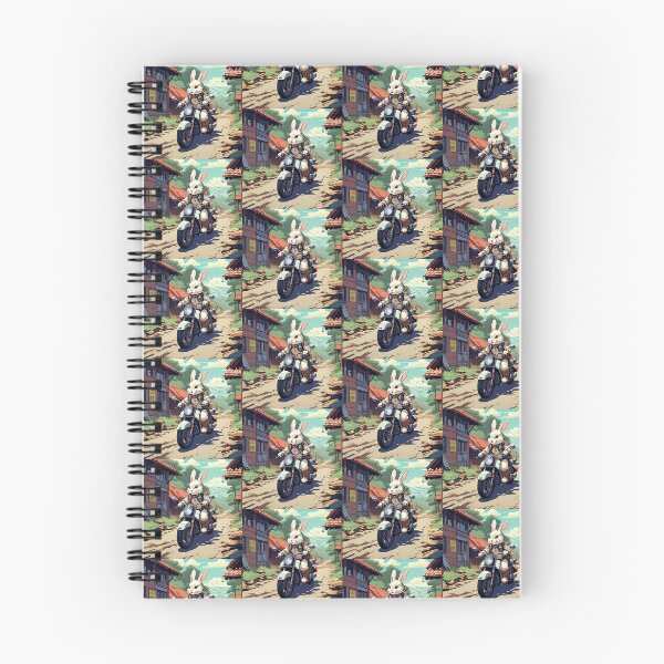 Item preview, RABBIT & MOTORCYCLE designed and sold by AmazingBackDrop.