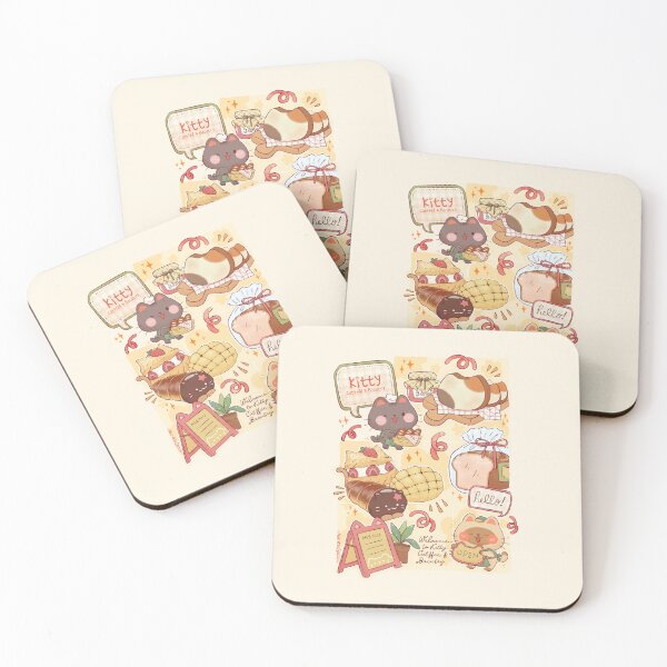 Item preview, Cute Cat Cafe and Bakery designed and sold by NasDoodleArt.