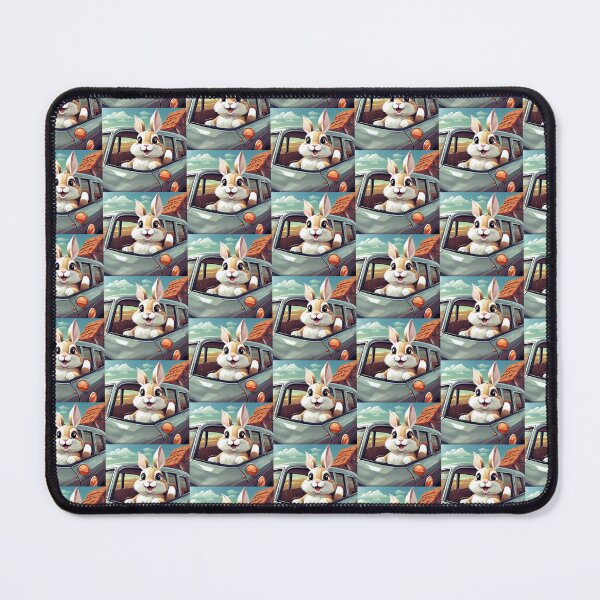 Item preview, RABBIT & CAR designed and sold by AmazingBackDrop.