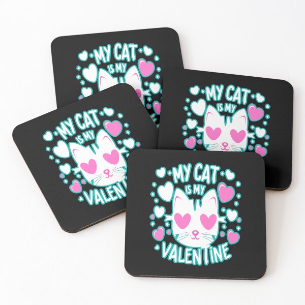 Item preview, My Cat is My Valentine - Valentines Day  designed and sold by creativerooney.