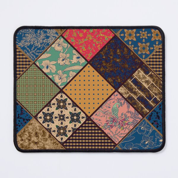 Item preview, Rustic patchwork, Granny pattern, rustic, patchwork, fashion, folklore designed and sold by fuzzyfox.