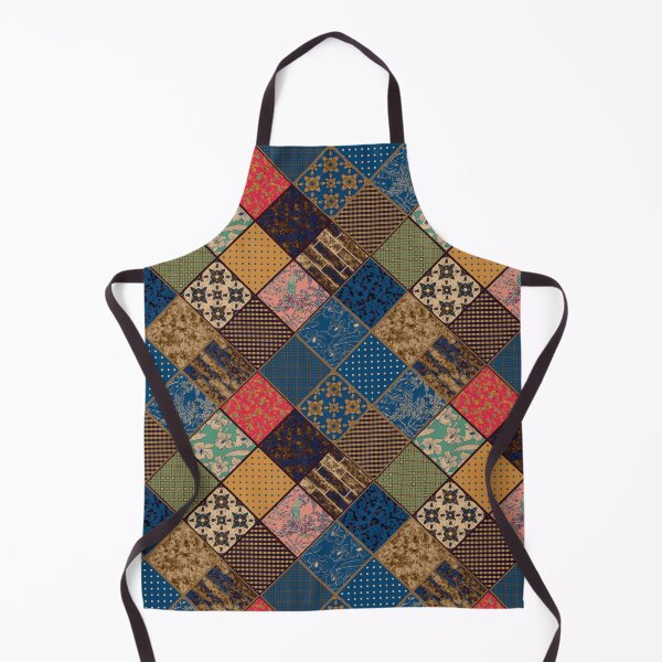 Item preview, Rustic patchwork, Granny pattern, rustic, patchwork, fashion, folklore designed and sold by fuzzyfox.