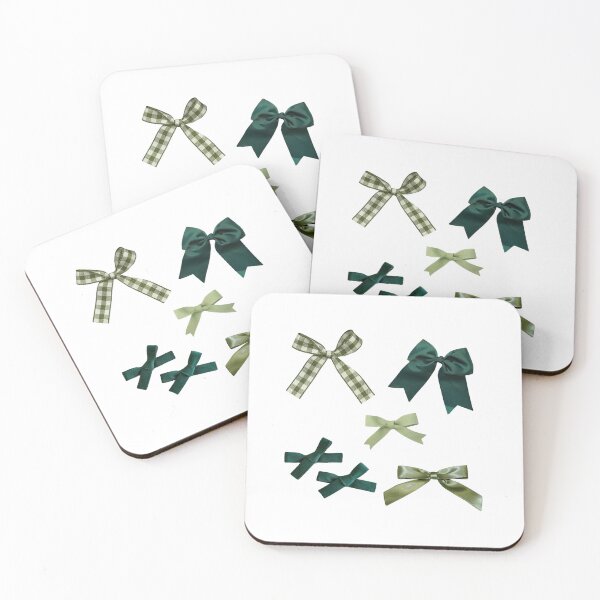 Item preview, Green bows designed and sold by vanillavamp.