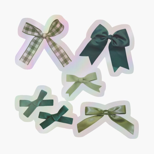 Item preview, Green bows designed and sold by vanillavamp.