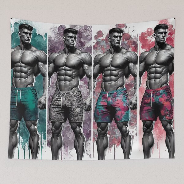 Item preview, Swimming collection: Floral Physique designed and sold by BoyFriendAI.