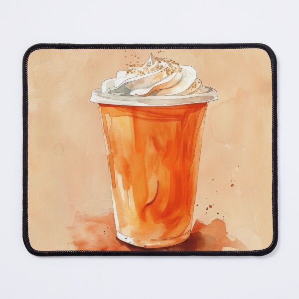 Item preview, Whipped Cream Topped Spiced Latte Illustration designed and sold by ImagineCorner.