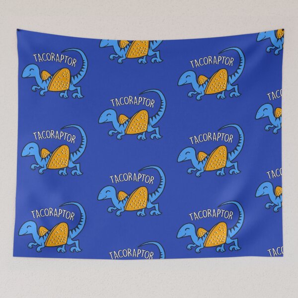 Item preview, Cute Kawaii Taco Velociraptor Dinosaur Taco Food Cartoon designed and sold by BoggsNicolasArt.