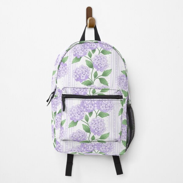 Item preview, Granny Chic Hydrangea Ticking - pastel purple designed and sold by Perrin Le Feuvre.
