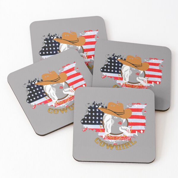Item preview, Western cowgirl - American cowgirl designed and sold by InverseArt.