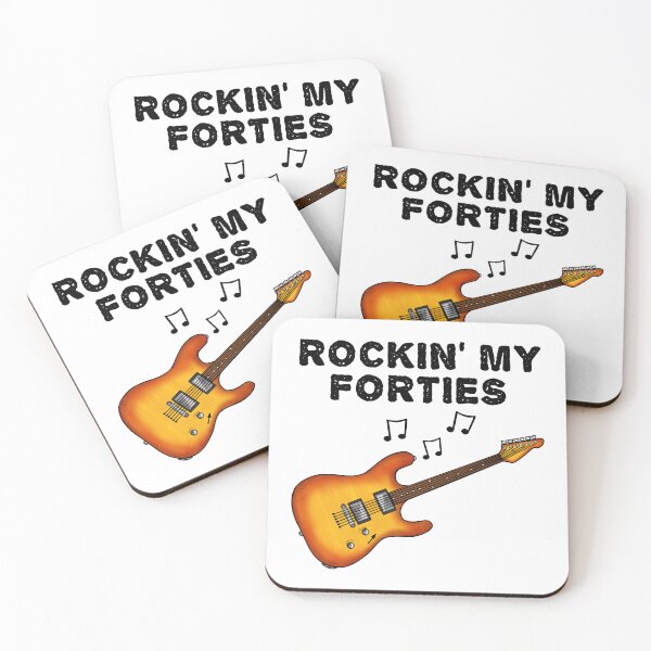 Item preview, Rockin' My Forties Electric Guitar Guitarist 40th Birthday designed and sold by doodlerob.