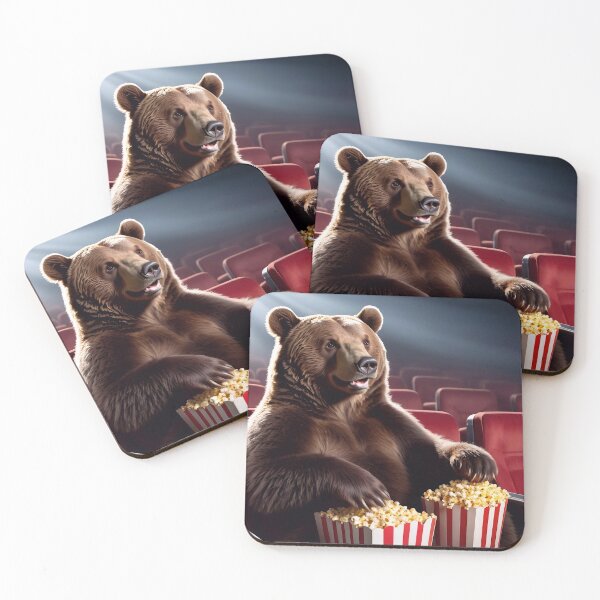 Item preview, Bear at the cinema designed and sold by M-Y-A-R-T-.