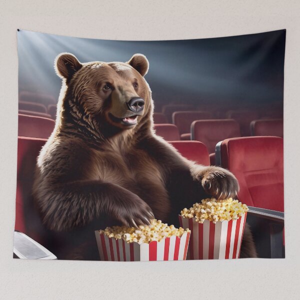 Item preview, Bear at the cinema designed and sold by M-Y-A-R-T-.