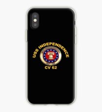 USS Independence (CV/CVA-62) Crest for Dark Colors iPhone Case