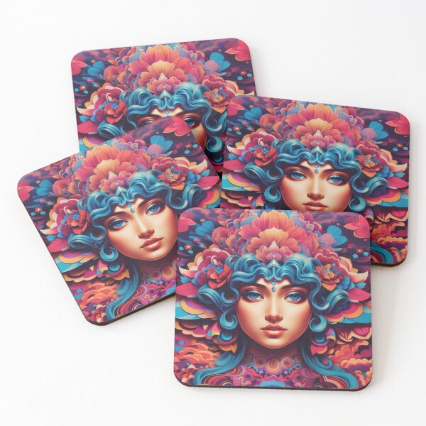 Item preview, Psychedelic Girl Desing designed and sold by Becooldesing.