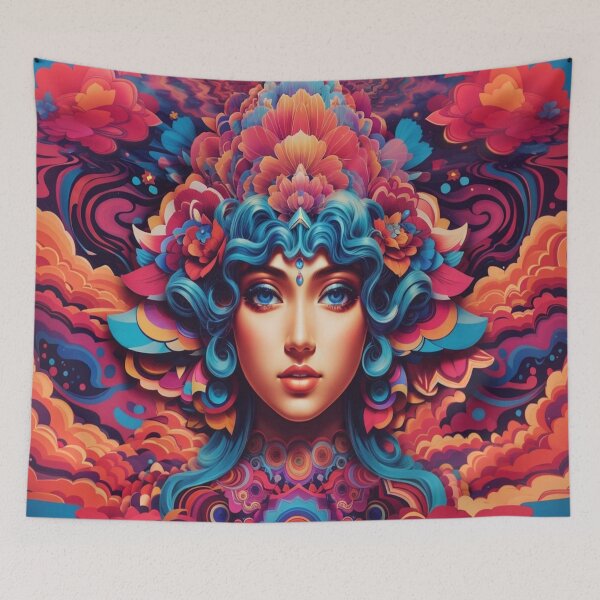 Item preview, Psychedelic Girl Desing designed and sold by Becooldesing.
