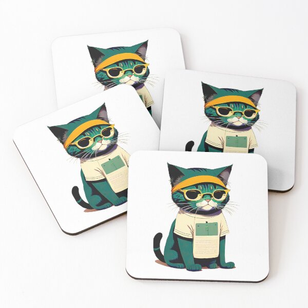 Item preview, cat with glasses designed and sold by Henrique1801.