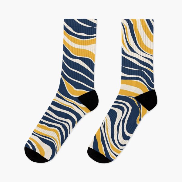 Item preview, Great yellow and navy waves 3 designed and sold by flamendes.