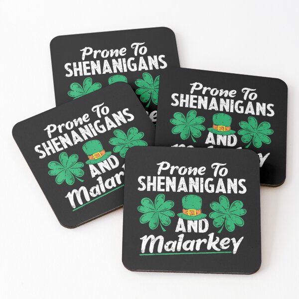 Item preview,  St Patricks Day Prone To Shenanigans And Malarkey designed and sold by rewingjadeArt.