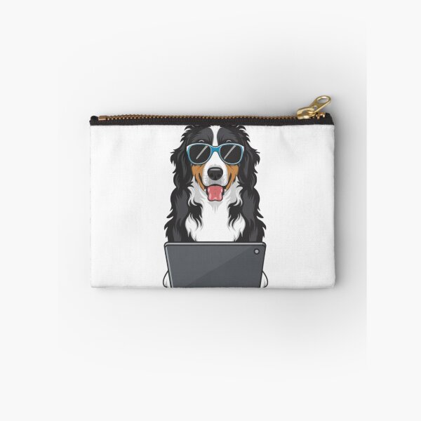 Item preview, Bernese Mountain Dog with Sunglasses and laptop designed and sold by Blemenowo.