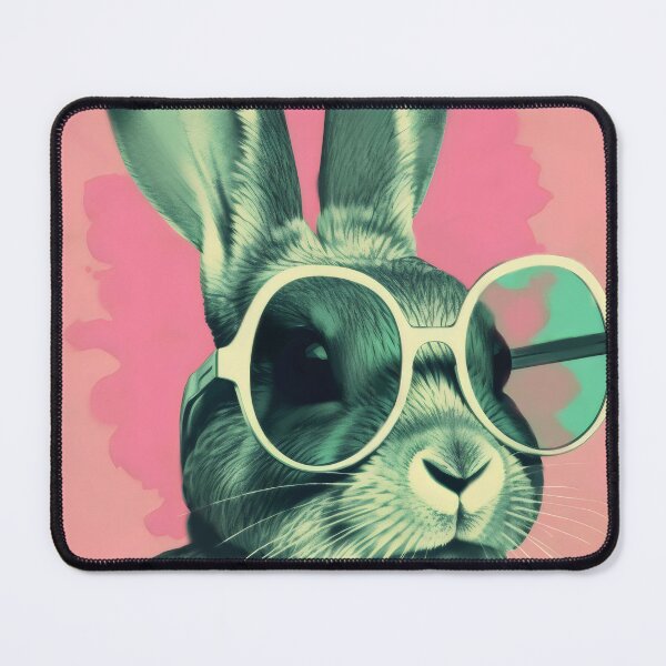 Item preview, Sassy Shades: Bunny in Pink Radiance designed and sold by EmeraldeaArt.