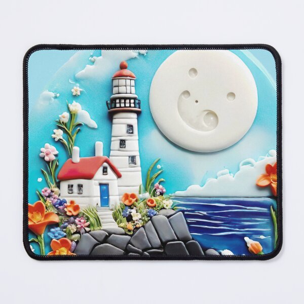 Item preview, LIGHTHOUSE BY THE SEA designed and sold by digitalartlb.