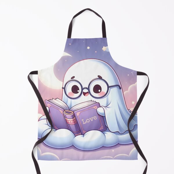Item preview, Cute sheet Ghost Reading a Book designed and sold by Unitepeople.