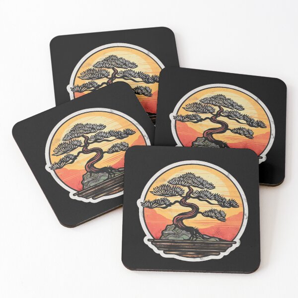 Item preview, Adorable bonsai tree retro sunset designed and sold by SmileshareShop.