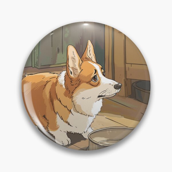 Item preview, Hungry Corgi dog designed and sold by CorgiCuddle.