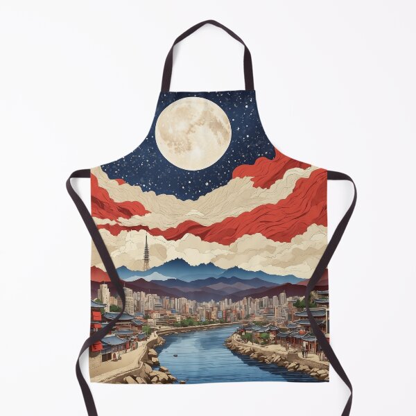 Item preview, Suwon South Korea Starry Night Tourism Vintage Travel Poster designed and sold by TravelersGems.