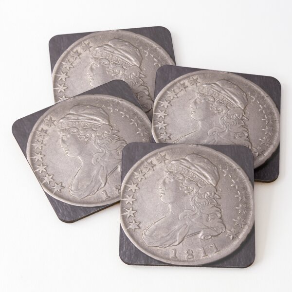 Item preview, 1811 Large 8 Capped Bust Half Dollar XF designed and sold by coinsxcrochet.