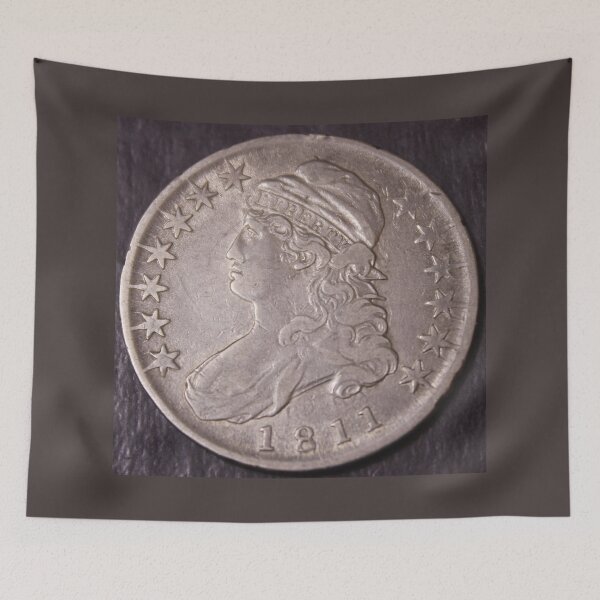 Item preview, 1811 Large 8 Capped Bust Half Dollar XF designed and sold by coinsxcrochet.