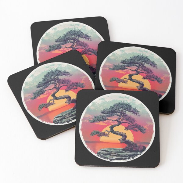 Item preview, Beauty bonsai tree retro sunset designed and sold by SmileshareShop.