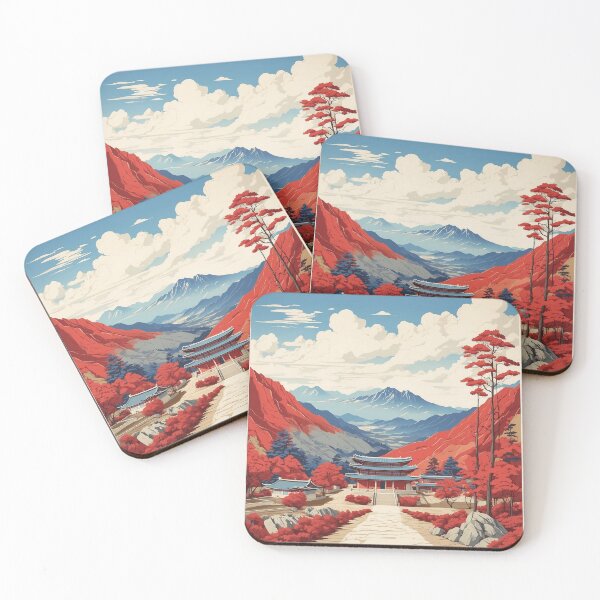 Item preview, South Korea Tourism Vintage Travel Poster 2 designed and sold by TravelersGems.