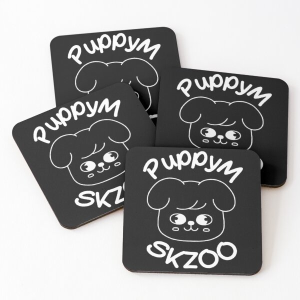 Item preview, Stray Kids - Skzoo PuppyM Head w/ Name [WHITE OUTLINE] designed and sold by itsaiaaa.