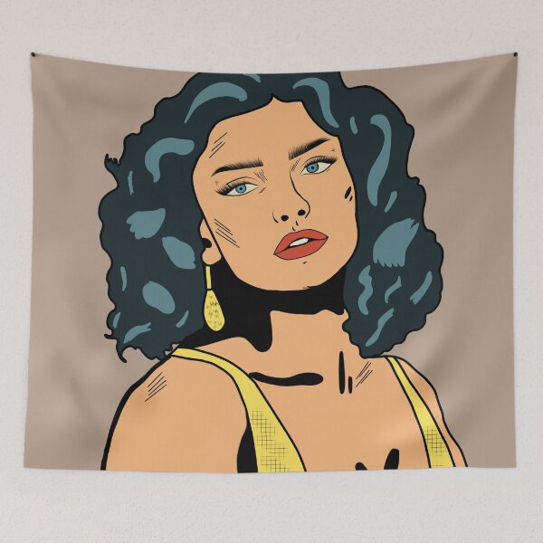 Item preview, Comic Girl Retro Vintage Style designed and sold by Imakeyouhappy.