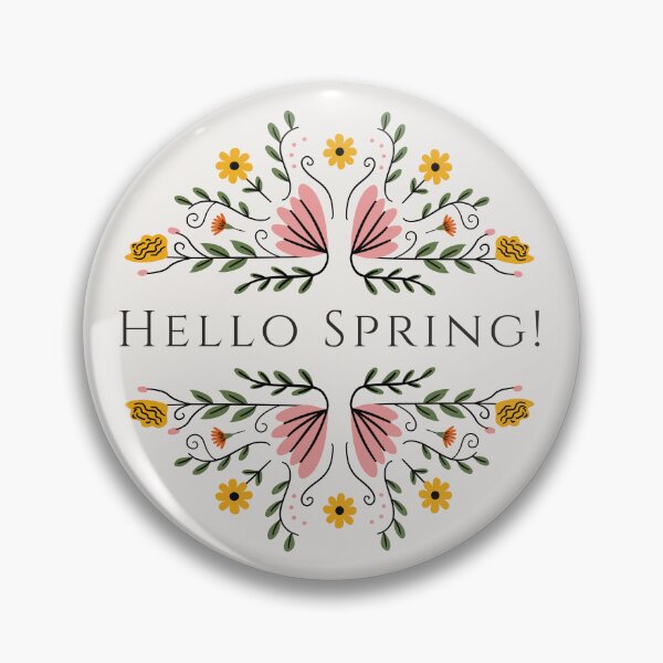 Item preview, Hello spring floral minimal designed and sold by Sleek Sketch Studio.