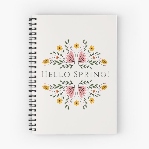 Item preview, Hello spring floral minimal designed and sold by Sleek Sketch Studio.