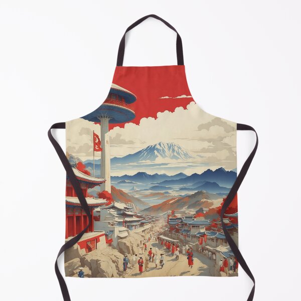 Item preview, Uijeongbu South Korea Tourism Vintage Travel Poster designed and sold by TravelersGems.
