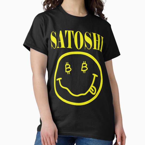 Item preview, Yellow Satoshi Smile Face designed and sold by rewingjadeArt.