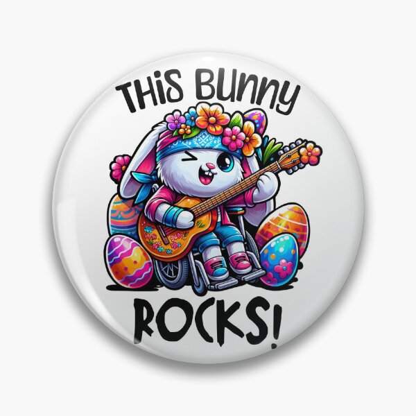 Item preview, Disability community Easter design,This bunny rock! designed and sold by InspireGlow.
