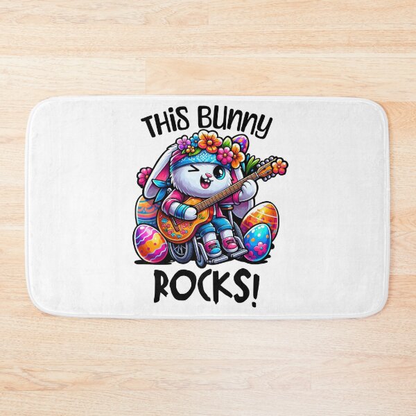 Item preview, Disability community Easter design,This bunny rock! designed and sold by InspireGlow.