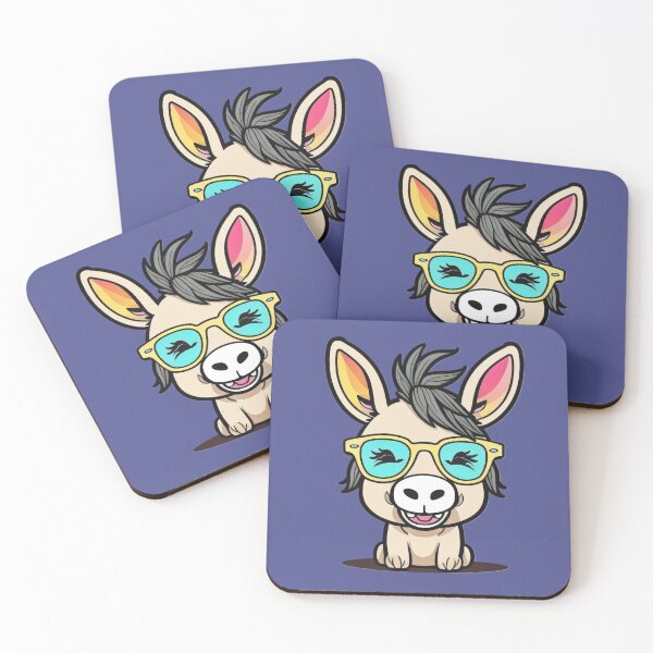 Item preview, Adorable Donkey, Kawaii Donkey, Cute Donkey Clipart designed and sold by SnuggleSafari.