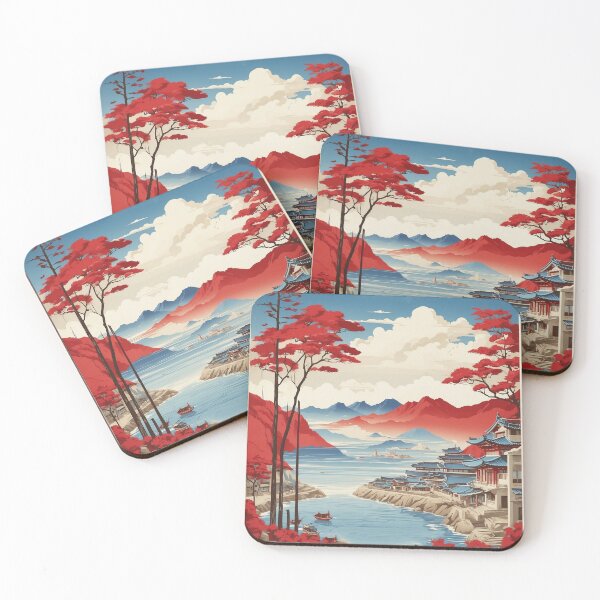 Item preview, Ulsan South Korea Tourism Vintage Travel Poster designed and sold by TravelersGems.
