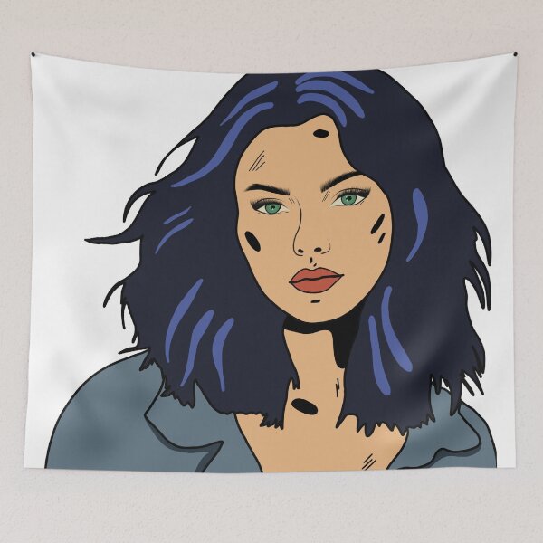 Item preview, Comic Girl Retro Vintage Style designed and sold by Imakeyouhappy.