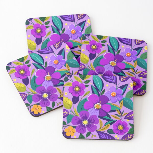 Item preview,  Violet Flower Seamless Pattern  designed and sold by printmala.