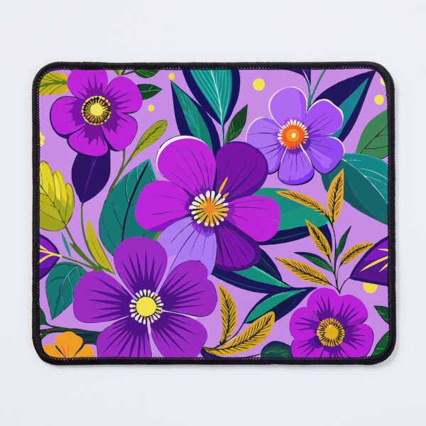 Item preview, Violet Flower Seamless Pattern designed and sold by printmala.