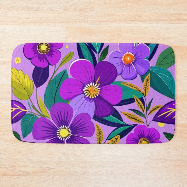 Item preview,  Violet Flower Seamless Pattern  designed and sold by printmala.